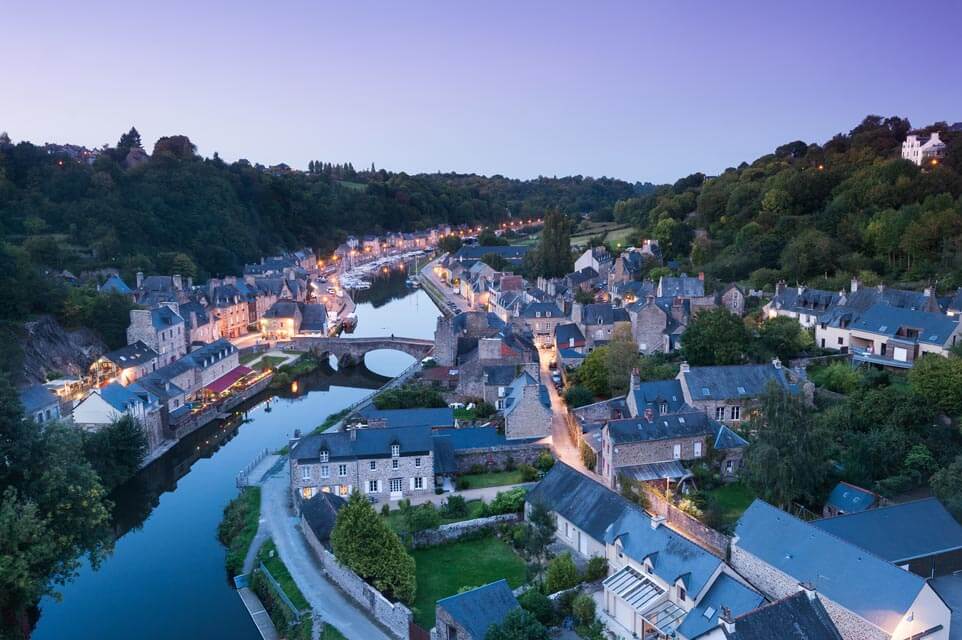 Dinan, medieval town near Saint-Brieuc, Brittany