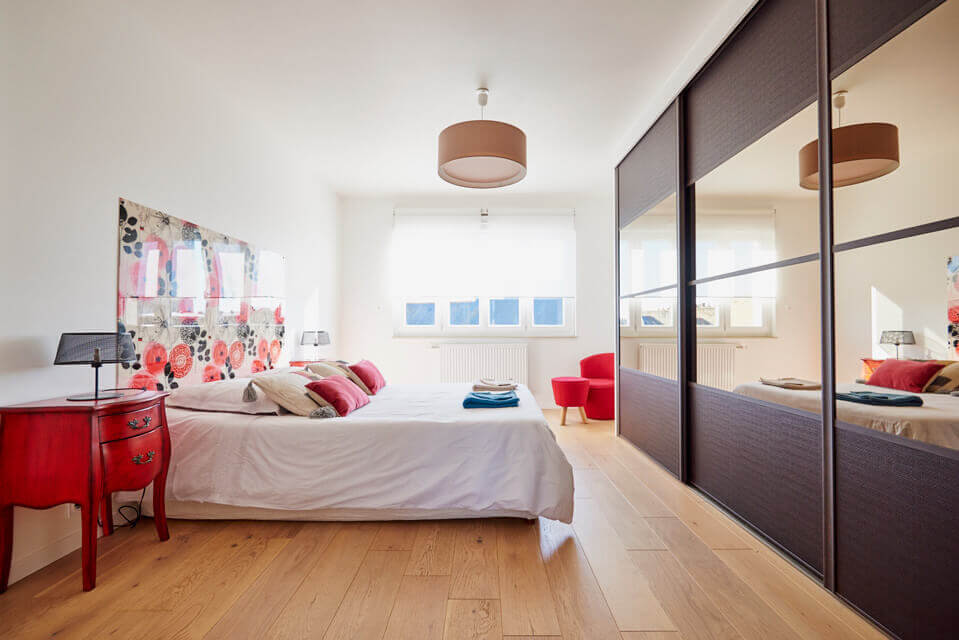Double bedroom, seasonal accommodation, Saint-Brieuc, France