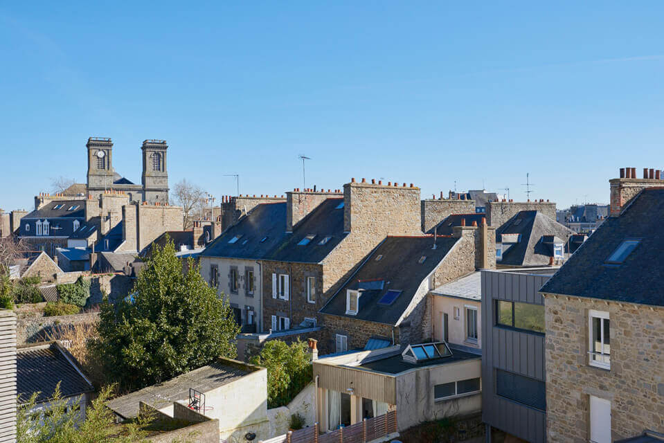 Vue de l'appart en centre-ville de St-Brieuc